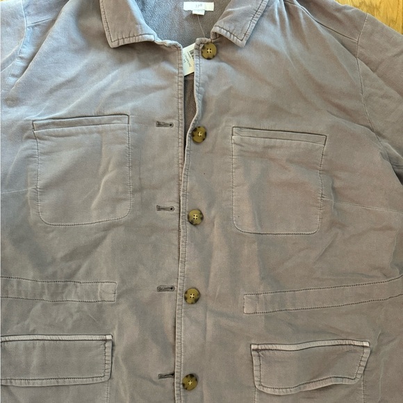 NWT J. Jill Grey Shirt Jacket - Picture 4 of 7